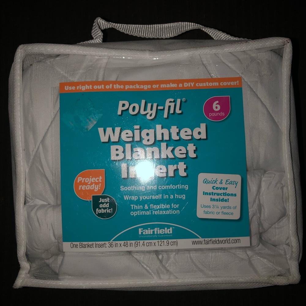 Therapy weighted throw blanket/ anxiety blanket